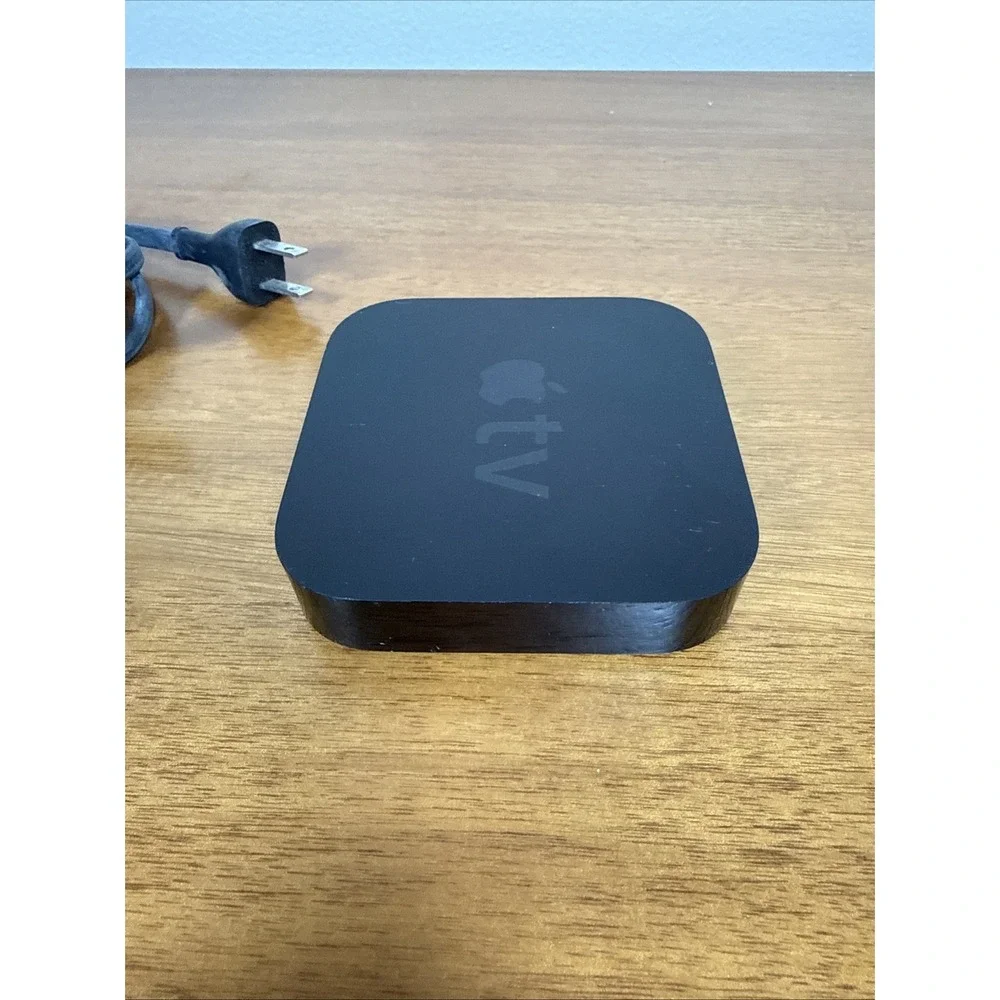 Apple TV 3rd Gen A1469 Black Streaming Player Console w/ Power Cord NO REMOTE